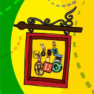 Work from the Pub Sign