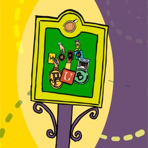 Work from the Pub sign